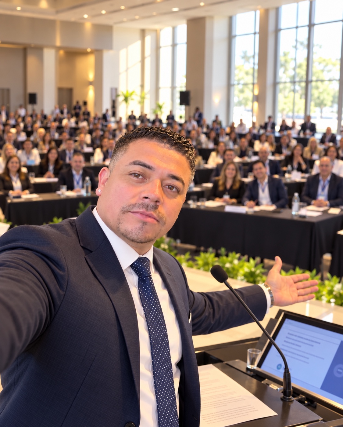 Miguel Fuentes Aguilera, fundador de MAF Consultora, en una presentación profesional